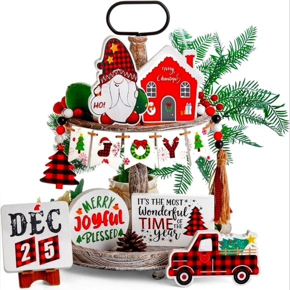 Other - Christmas Tiered Tray Decor